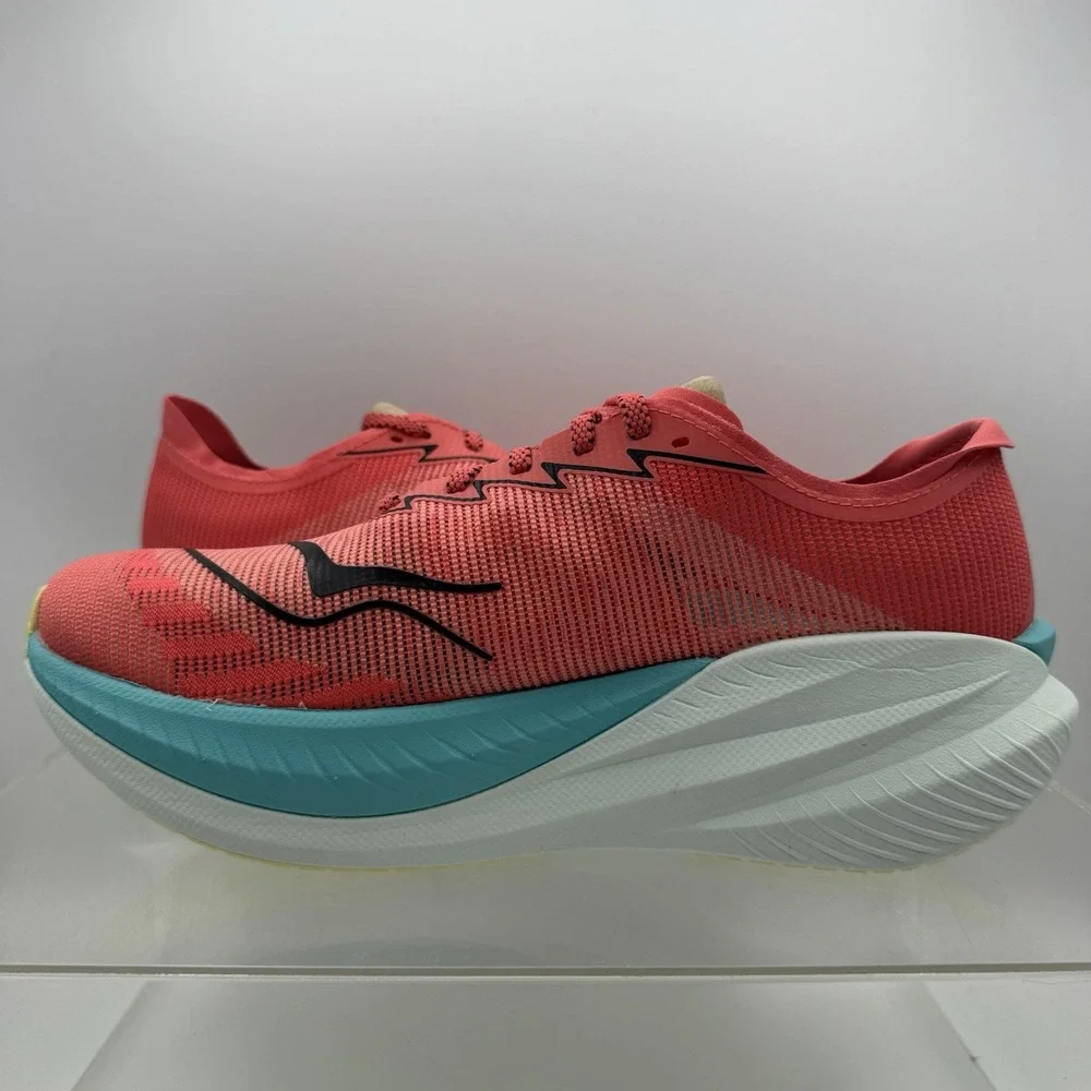 Brand New Hoka One One Mach X 2 1155119 GFRT Coral Teal Running Men's Size 9.5